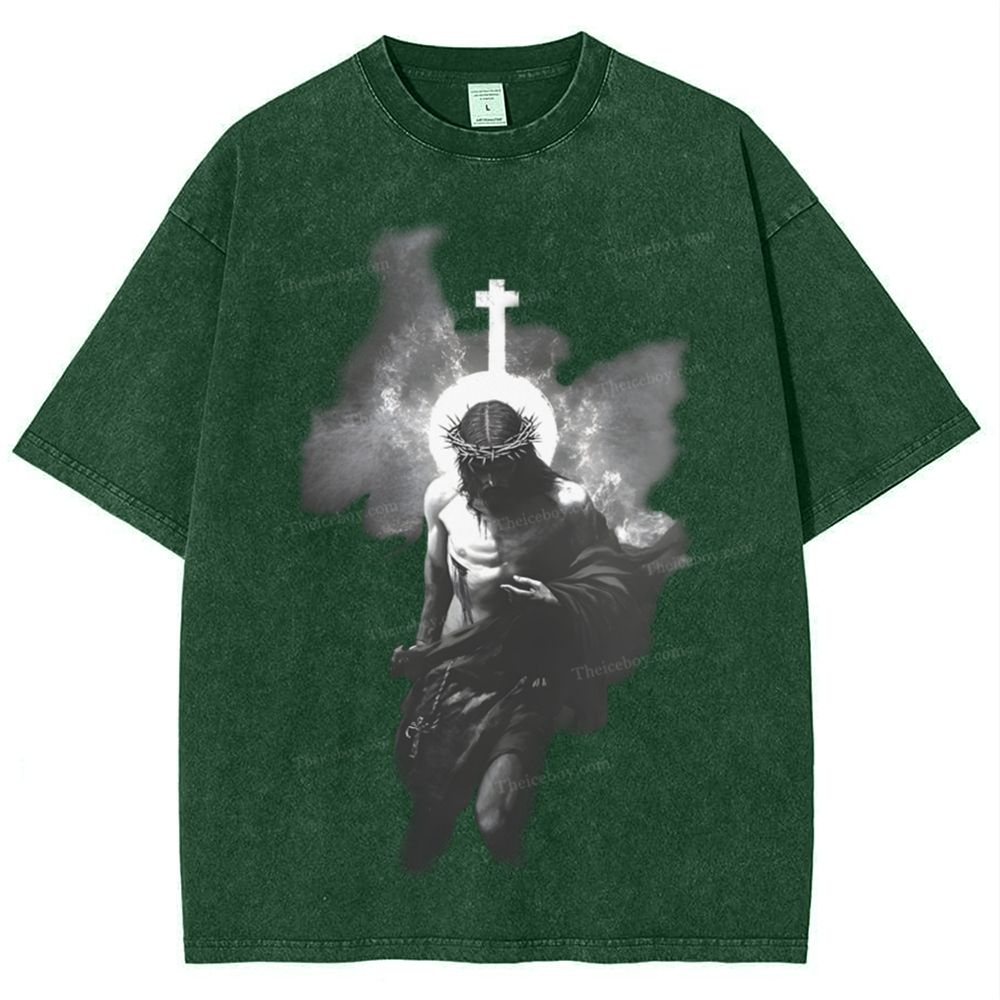 The Light of Redemption Snowflake Vintage Washed T-Shirt