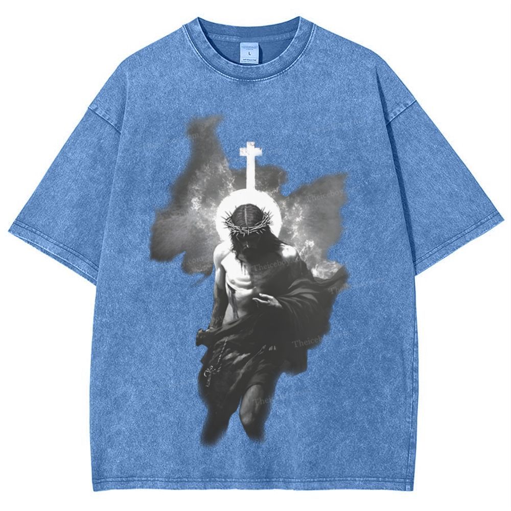 The Light of Redemption Snowflake Vintage Washed T-Shirt