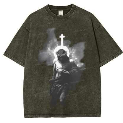 The Light of Redemption Snowflake Vintage Washed T-Shirt