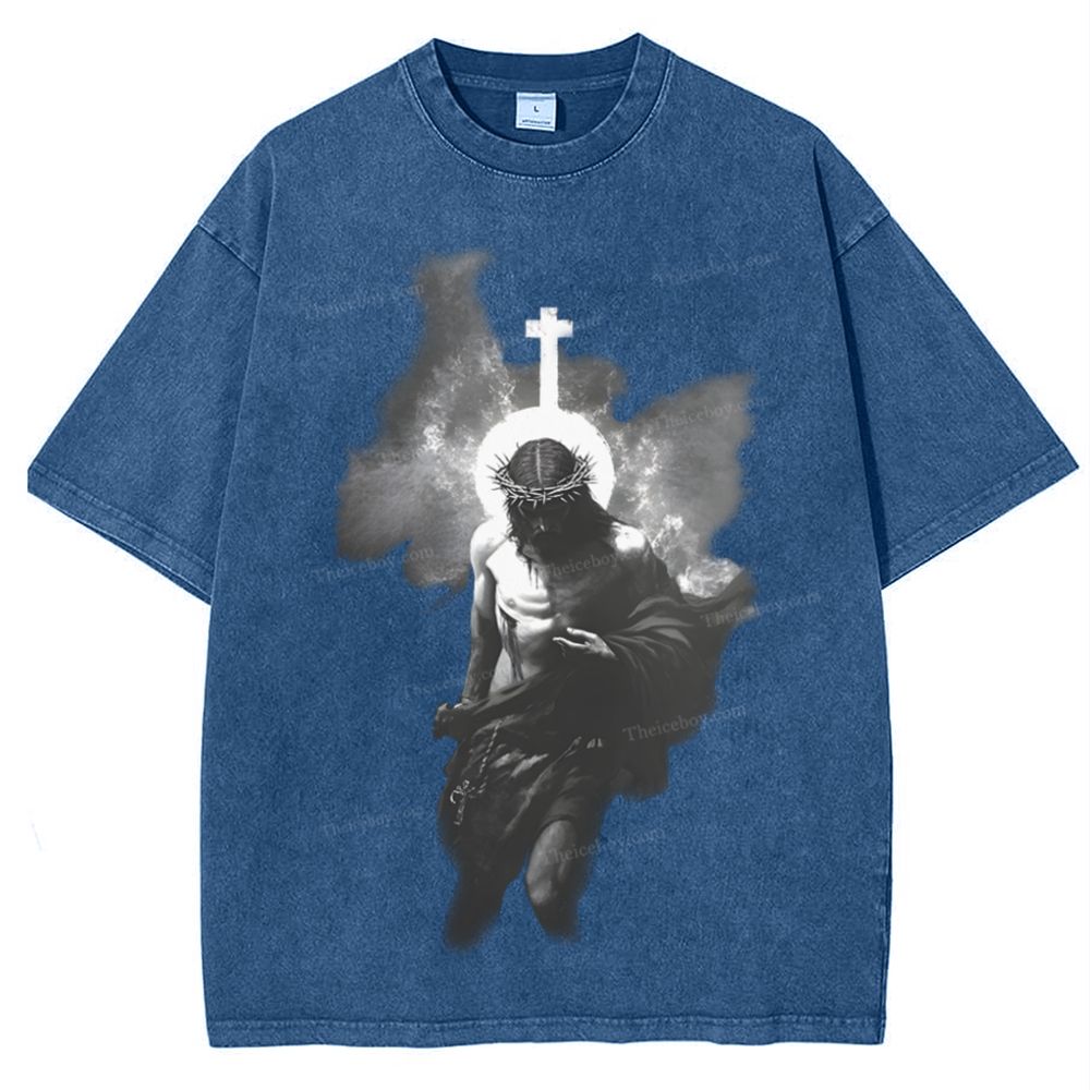 The Light of Redemption Snowflake Vintage Washed T-Shirt