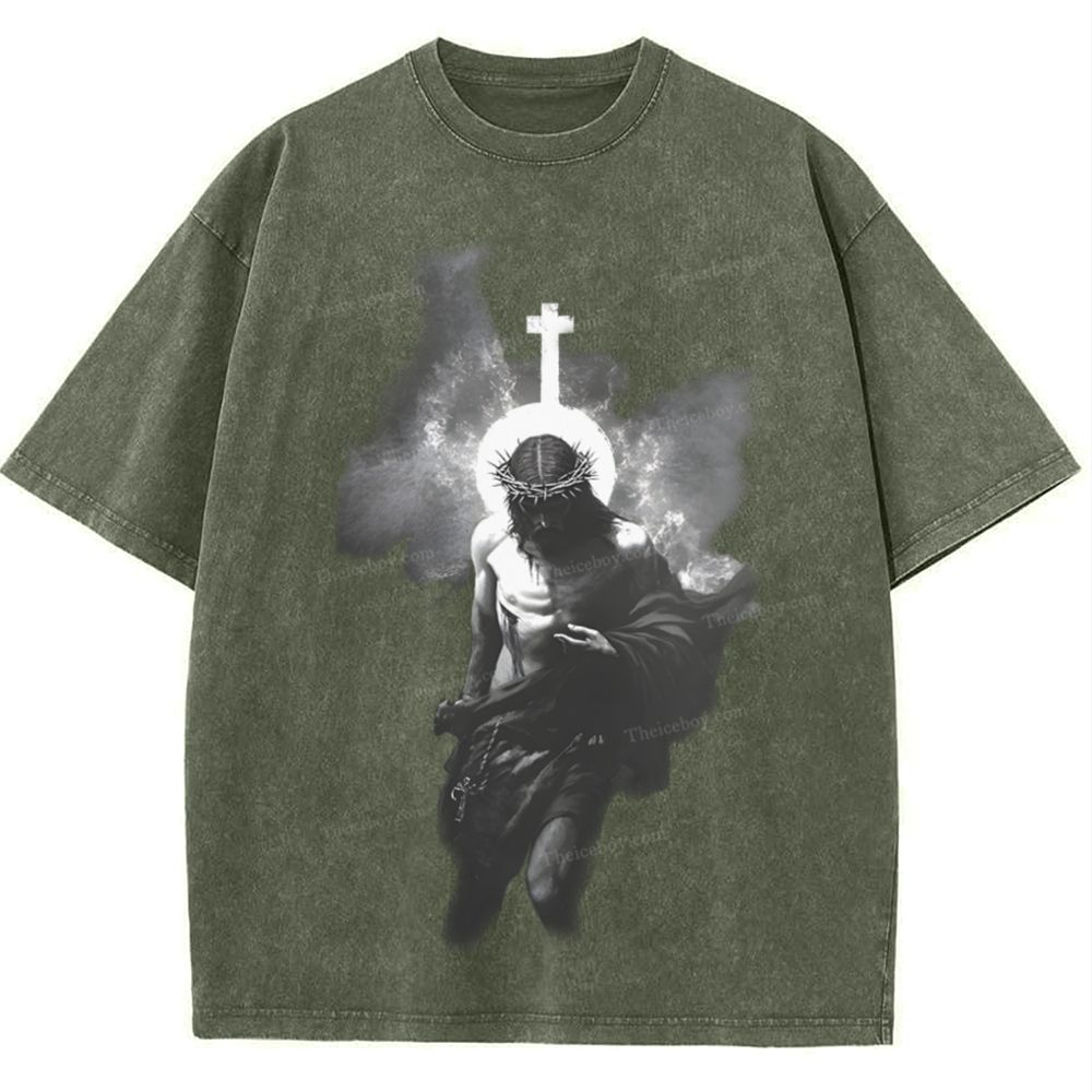 The Light of Redemption Snowflake Vintage Washed T-Shirt