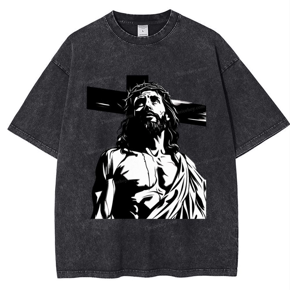 Way of the Cross Snowflake Vintage Washed T-Shirt