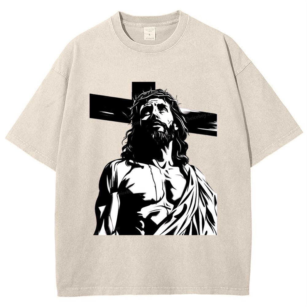 Way of the Cross Snowflake Vintage Washed T-Shirt