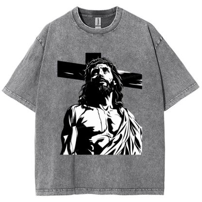 Way of the Cross Snowflake Vintage Washed T-Shirt