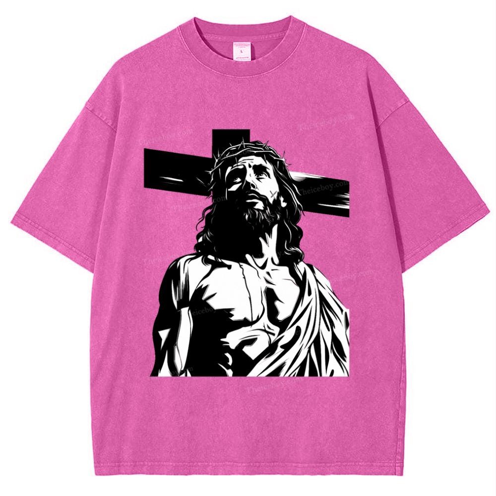 Way of the Cross Snowflake Vintage Washed T-Shirt