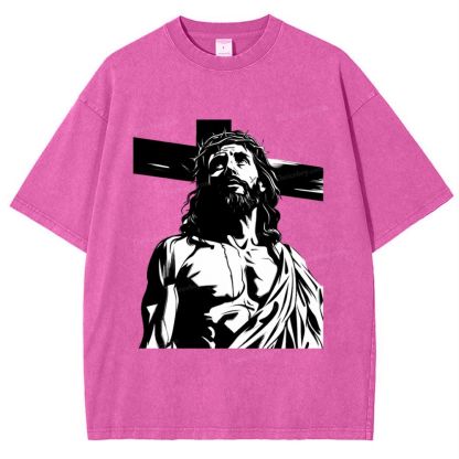 Way of the Cross Snowflake Vintage Washed T-Shirt