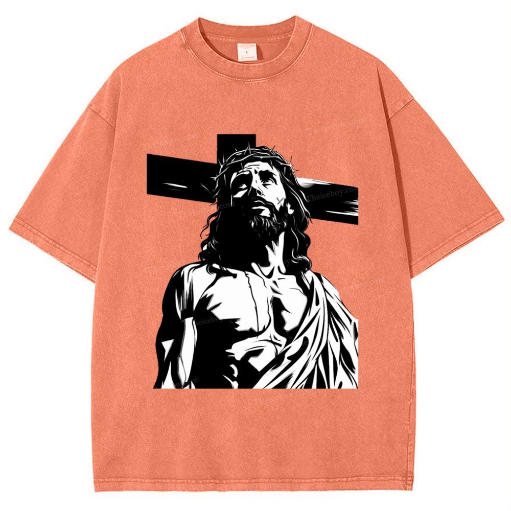 Way of the Cross Snowflake Vintage Washed T-Shirt