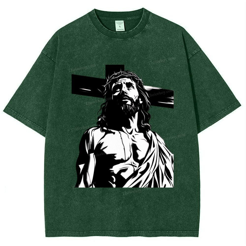 Way of the Cross Snowflake Vintage Washed T-Shirt