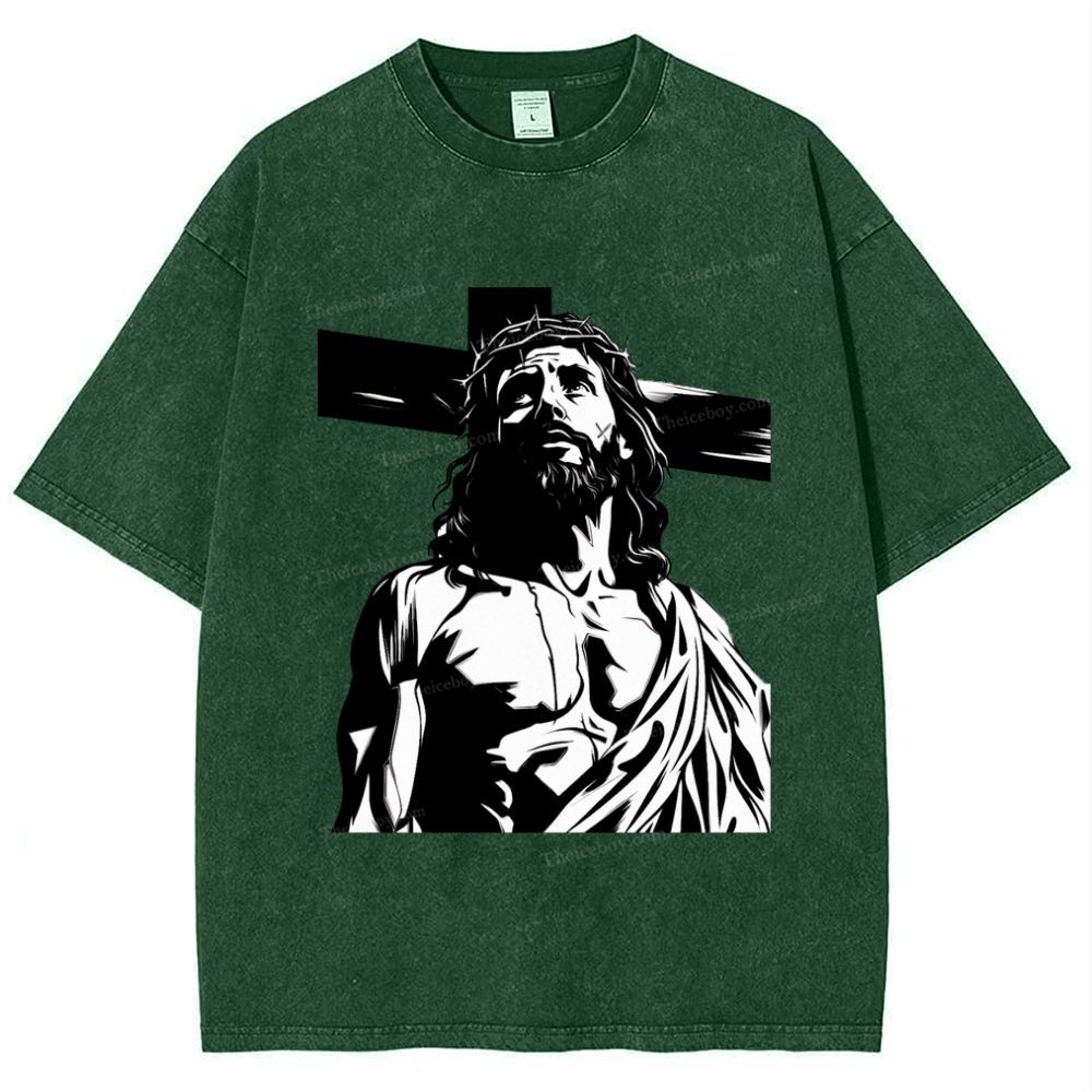 Way of the Cross Snowflake Vintage Washed T-Shirt