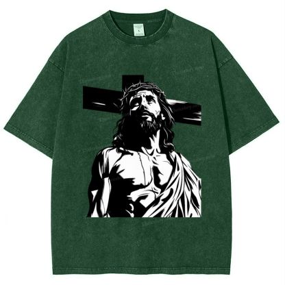 Way of the Cross Snowflake Vintage Washed T-Shirt