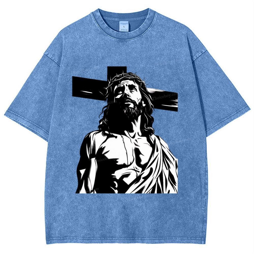 Way of the Cross Snowflake Vintage Washed T-Shirt