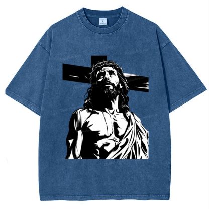 Way of the Cross Snowflake Vintage Washed T-Shirt