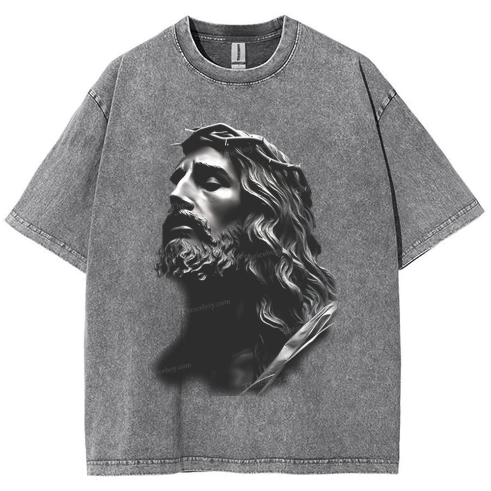 "Endless Love - Jesus' Protection"Snowflake Vintage Washed T-Shirt