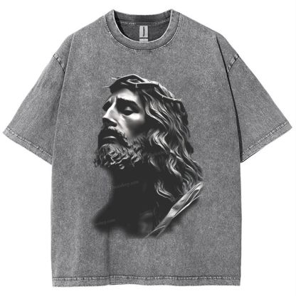 "Endless Love - Jesus' Protection"Snowflake Vintage Washed T-Shirt
