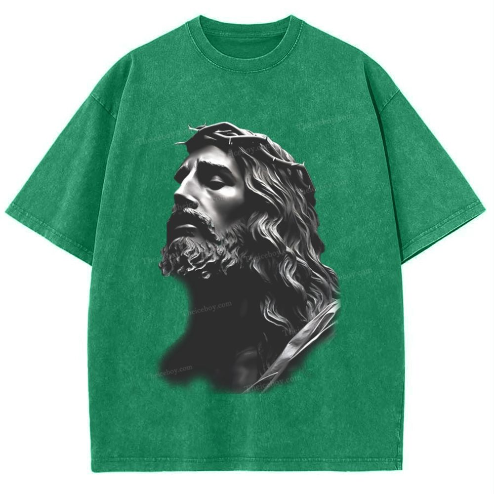 "Endless Love - Jesus' Protection"Snowflake Vintage Washed T-Shirt