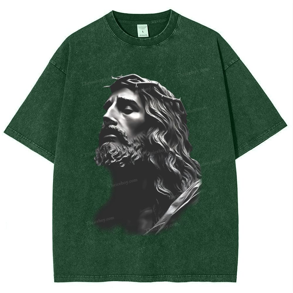 "Endless Love - Jesus' Protection"Snowflake Vintage Washed T-Shirt