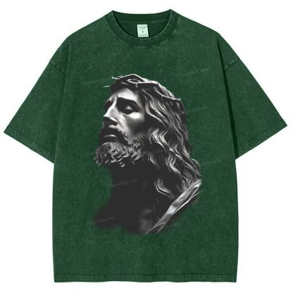 "Endless Love - Jesus' Protection"Snowflake Vintage Washed T-Shirt