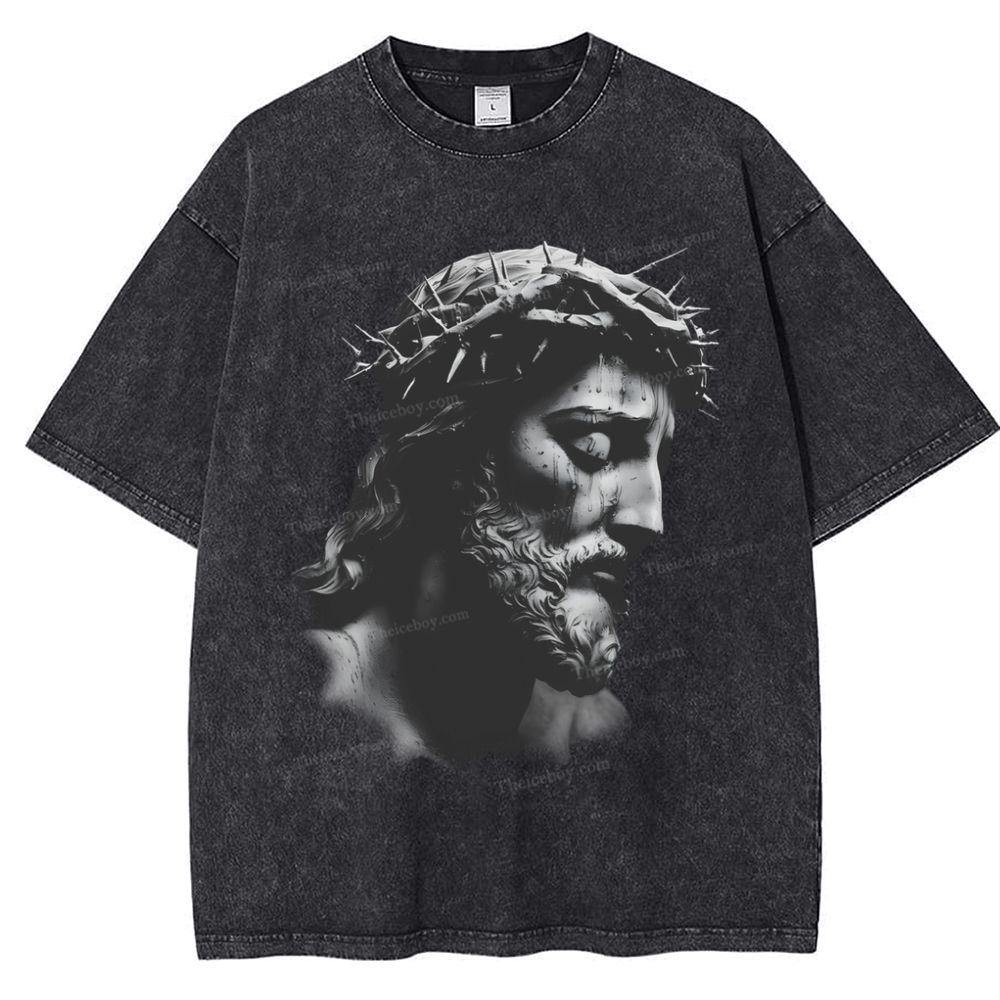 "The Way of Forgiveness - Jesus' Guidance Snowflake Vintage Washed T-Shirt