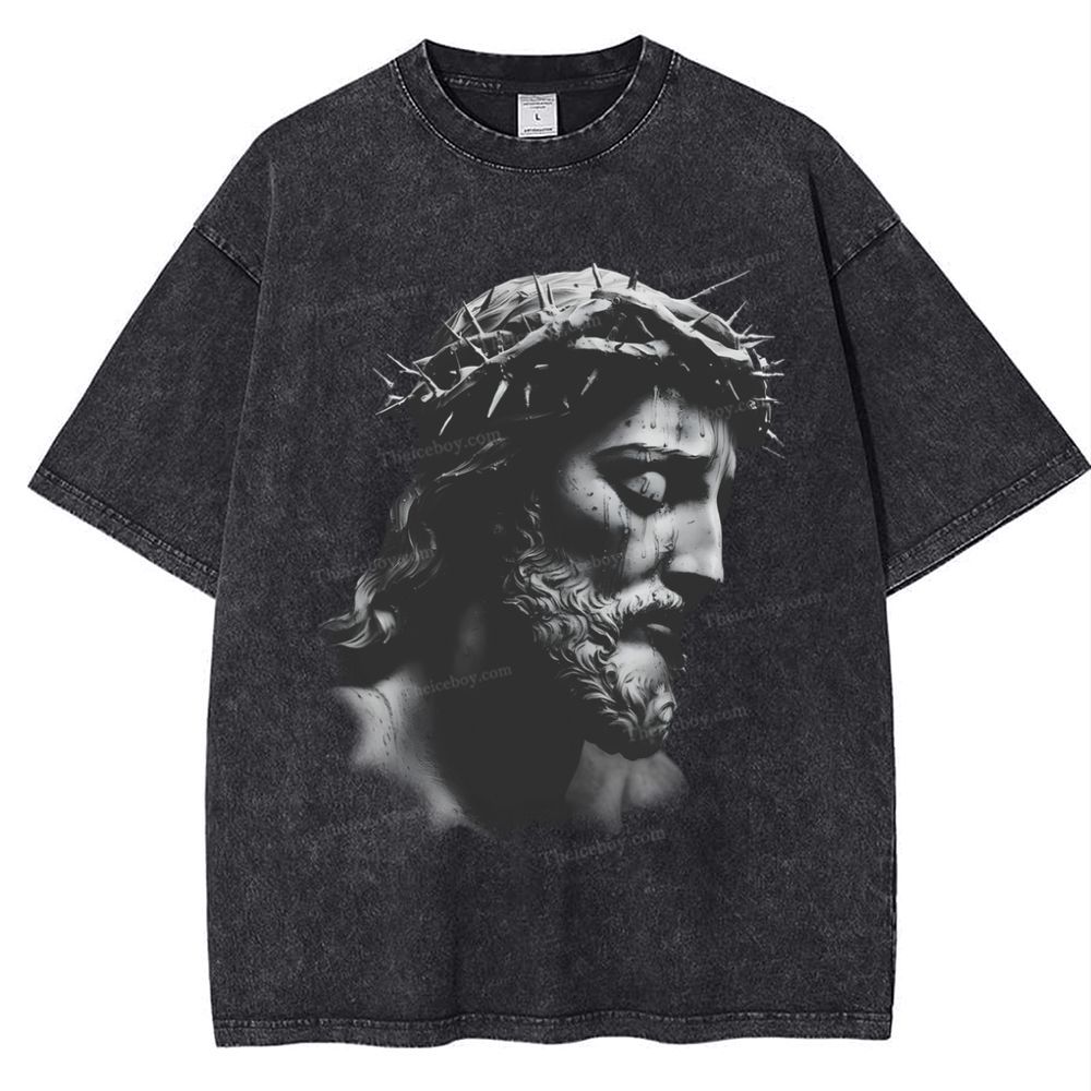"The Way of Forgiveness - Jesus' Guidance Snowflake Vintage Washed T-Shirt