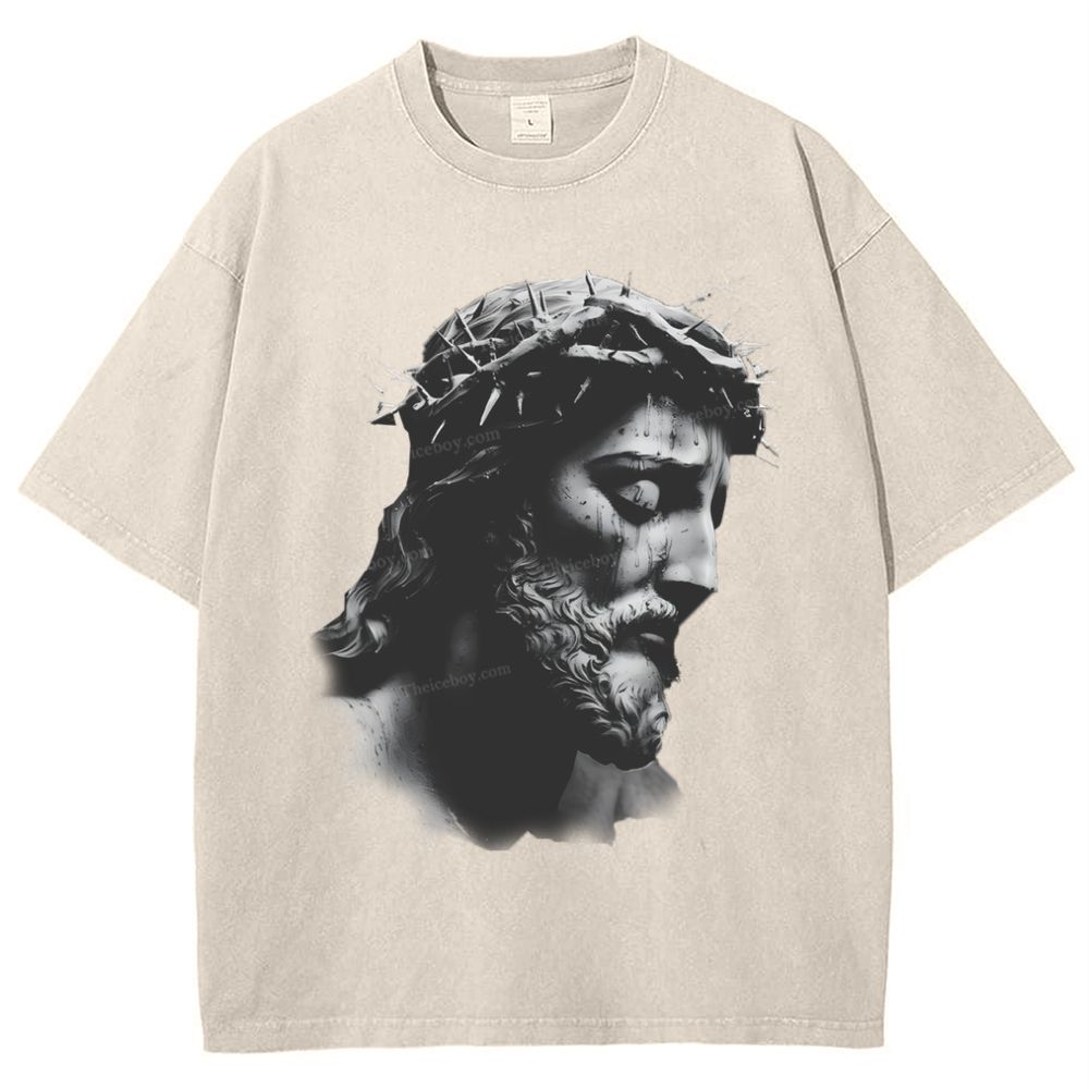 "The Way of Forgiveness - Jesus' Guidance Snowflake Vintage Washed T-Shirt