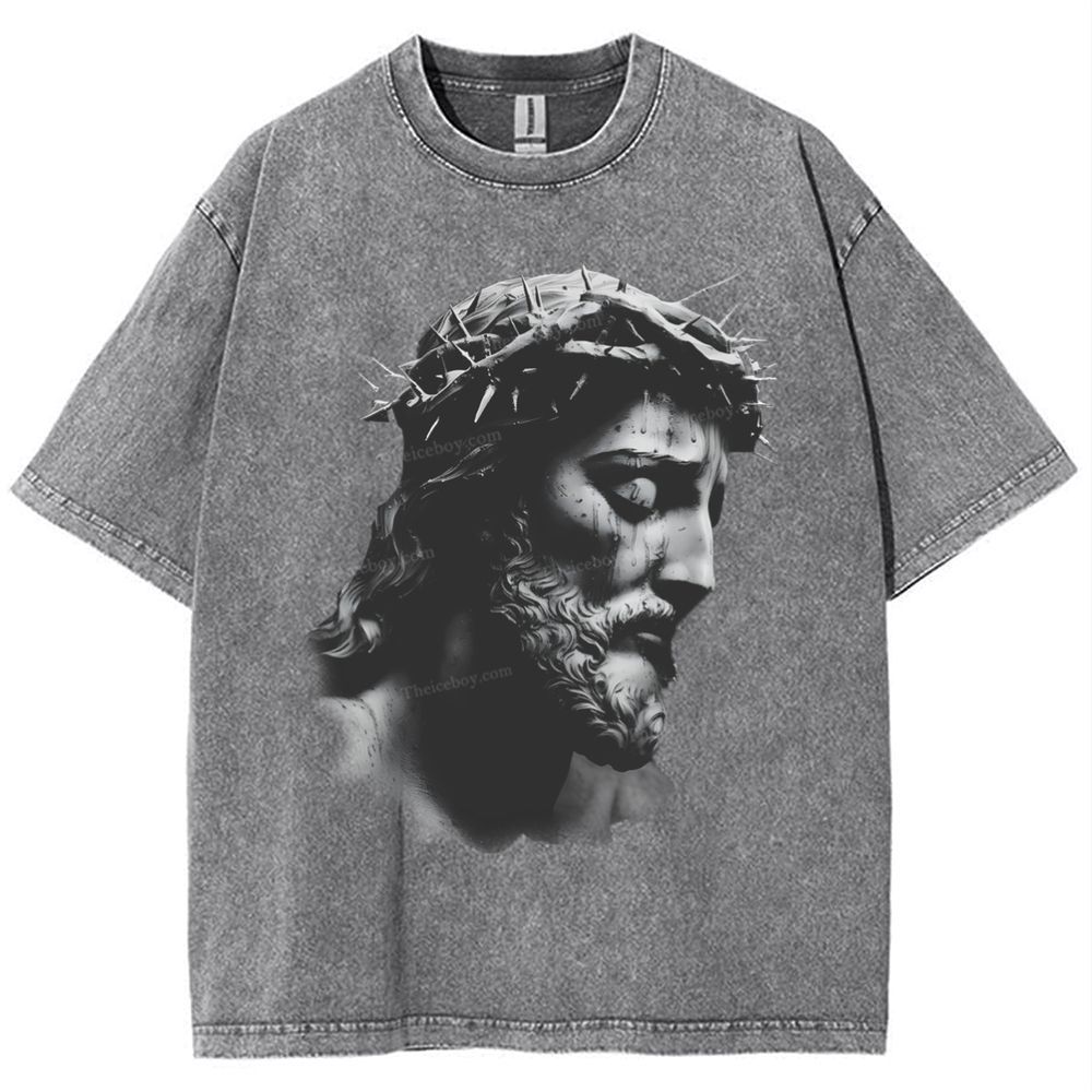 "The Way of Forgiveness - Jesus' Guidance Snowflake Vintage Washed T-Shirt