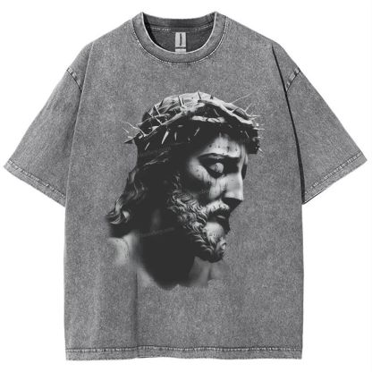 "The Way of Forgiveness - Jesus' Guidance Snowflake Vintage Washed T-Shirt