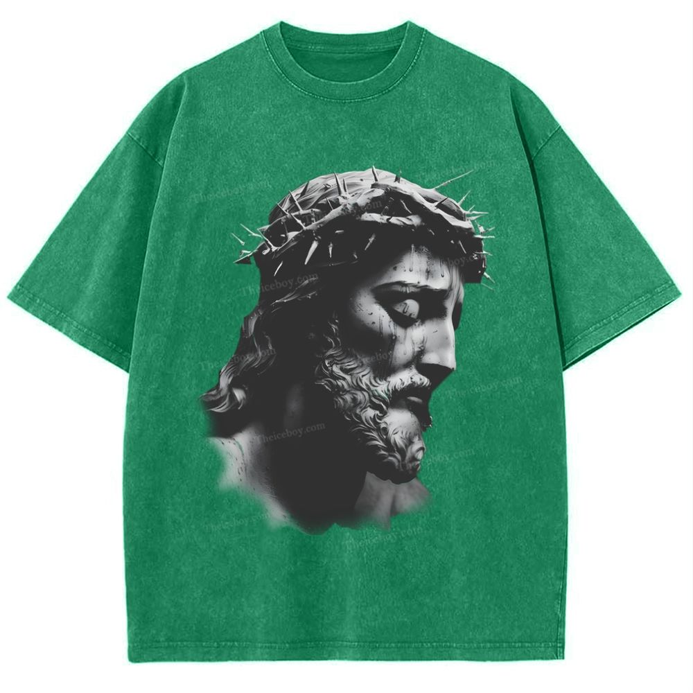 "The Way of Forgiveness - Jesus' Guidance Snowflake Vintage Washed T-Shirt