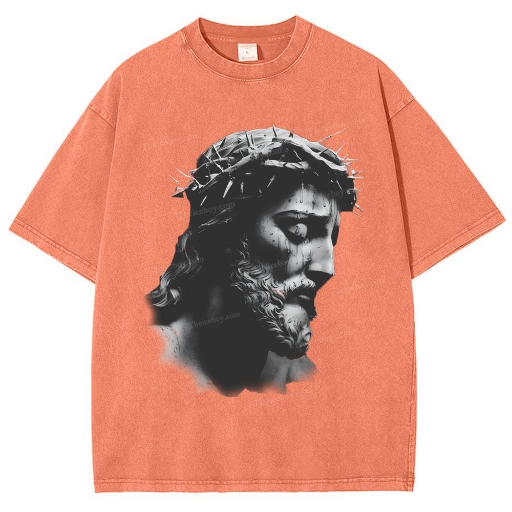 "The Way of Forgiveness - Jesus' Guidance Snowflake Vintage Washed T-Shirt