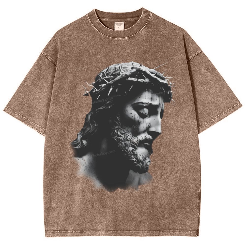 "The Way of Forgiveness - Jesus' Guidance Snowflake Vintage Washed T-Shirt