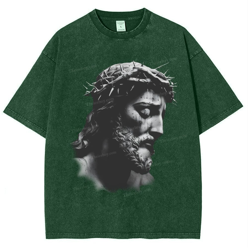 "The Way of Forgiveness - Jesus' Guidance Snowflake Vintage Washed T-Shirt