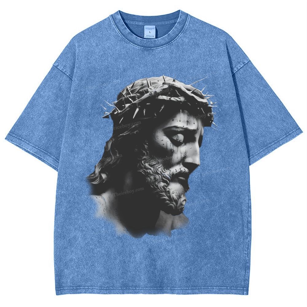 "The Way of Forgiveness - Jesus' Guidance Snowflake Vintage Washed T-Shirt