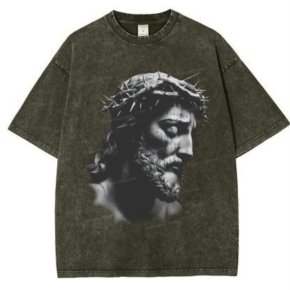 "The Way of Forgiveness - Jesus' Guidance Snowflake Vintage Washed T-Shirt