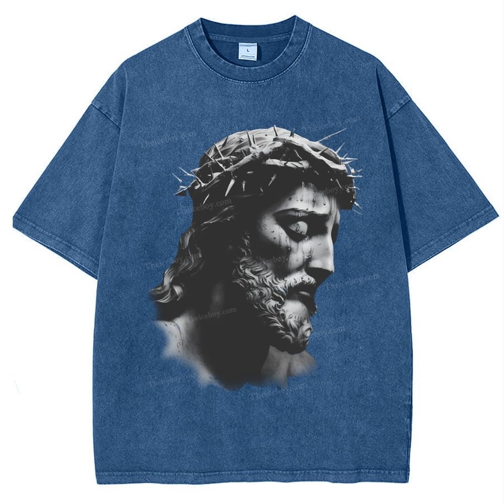 "The Way of Forgiveness - Jesus' Guidance Snowflake Vintage Washed T-Shirt