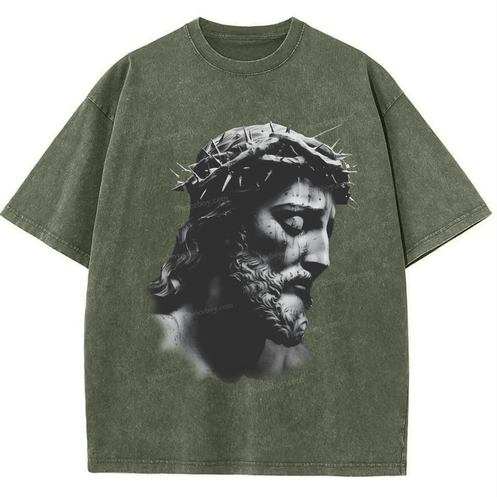 "The Way of Forgiveness - Jesus' Guidance Snowflake Vintage Washed T-Shirt