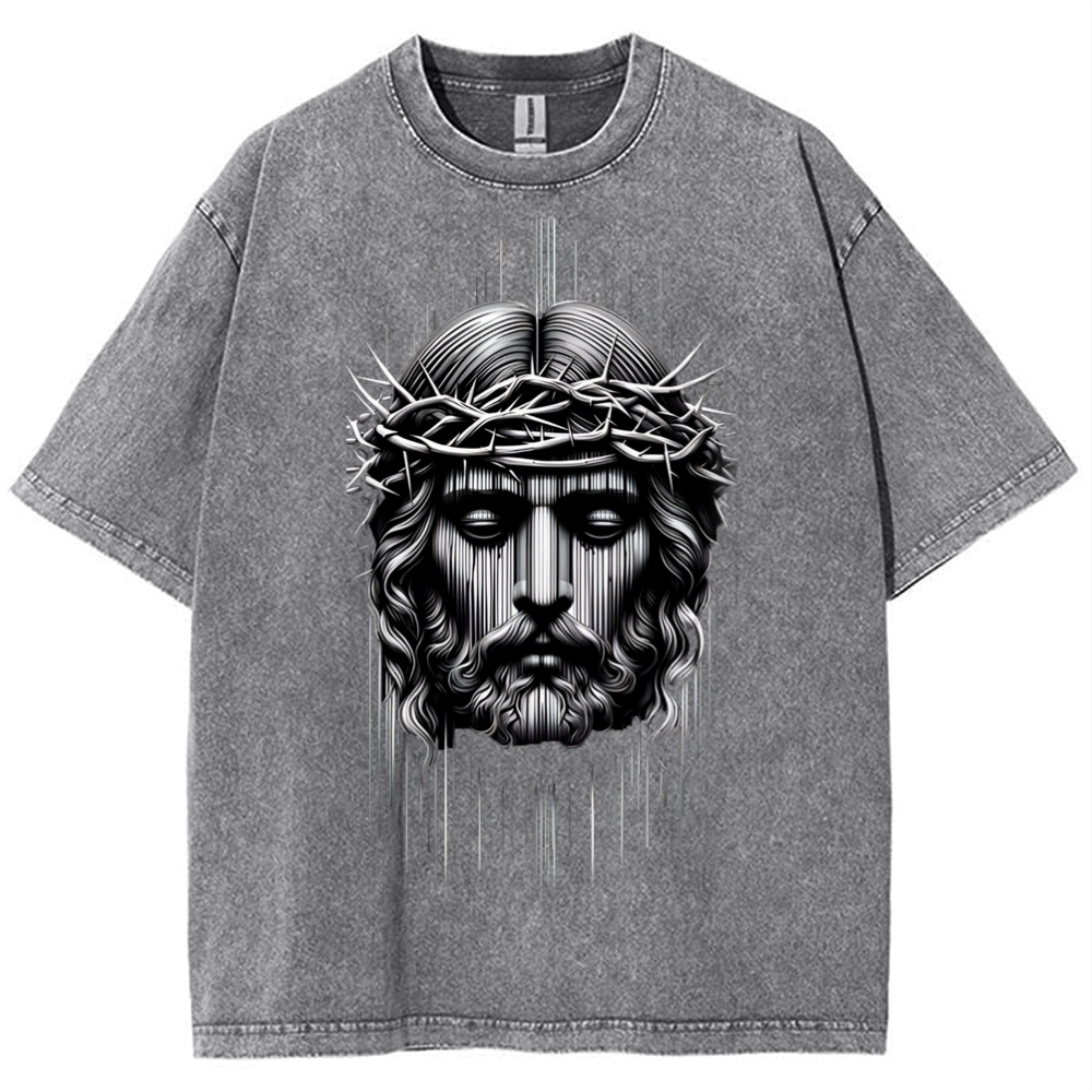 Forgiveness of sins - The Grace of Jesus Snowflake Vintage Washed T-Shirt