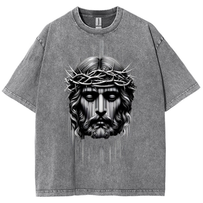 Forgiveness of sins - The Grace of Jesus Snowflake Vintage Washed T-Shirt