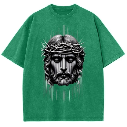 Forgiveness of sins - The Grace of Jesus Snowflake Vintage Washed T-Shirt