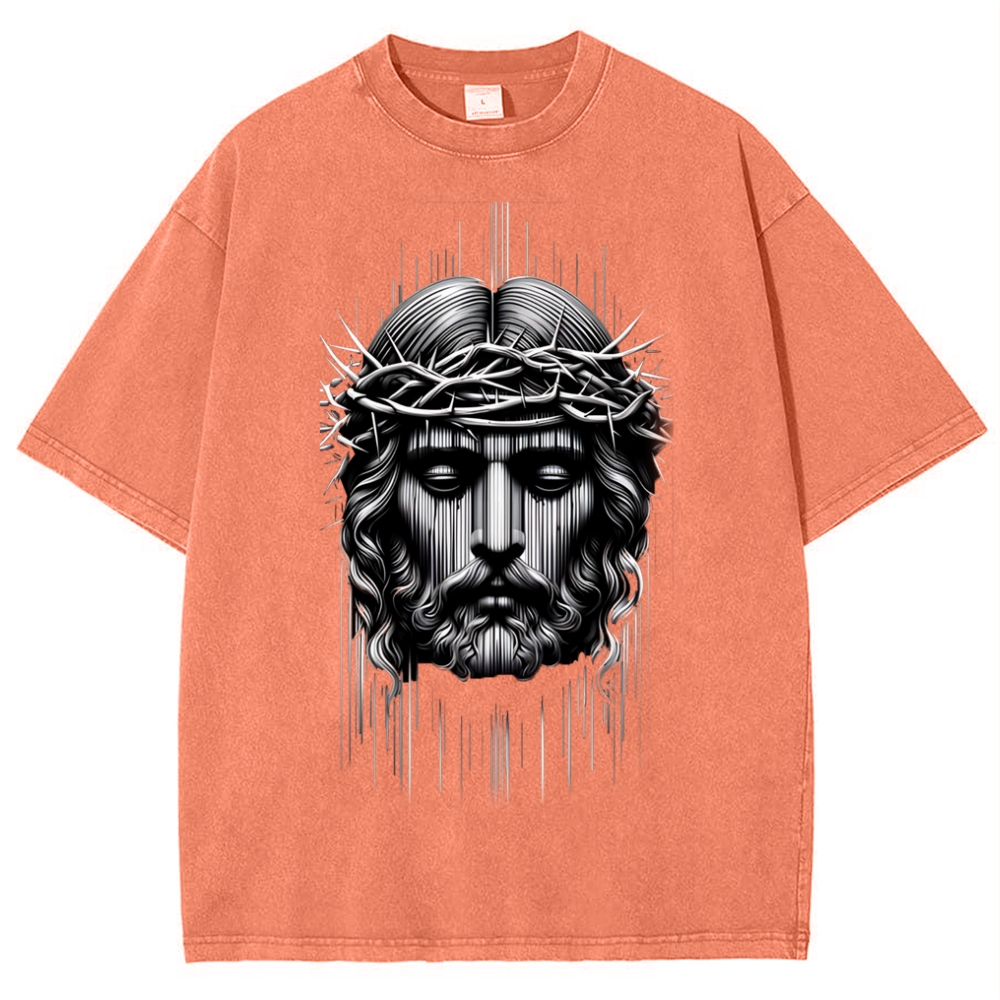 Forgiveness of sins - The Grace of Jesus Snowflake Vintage Washed T-Shirt