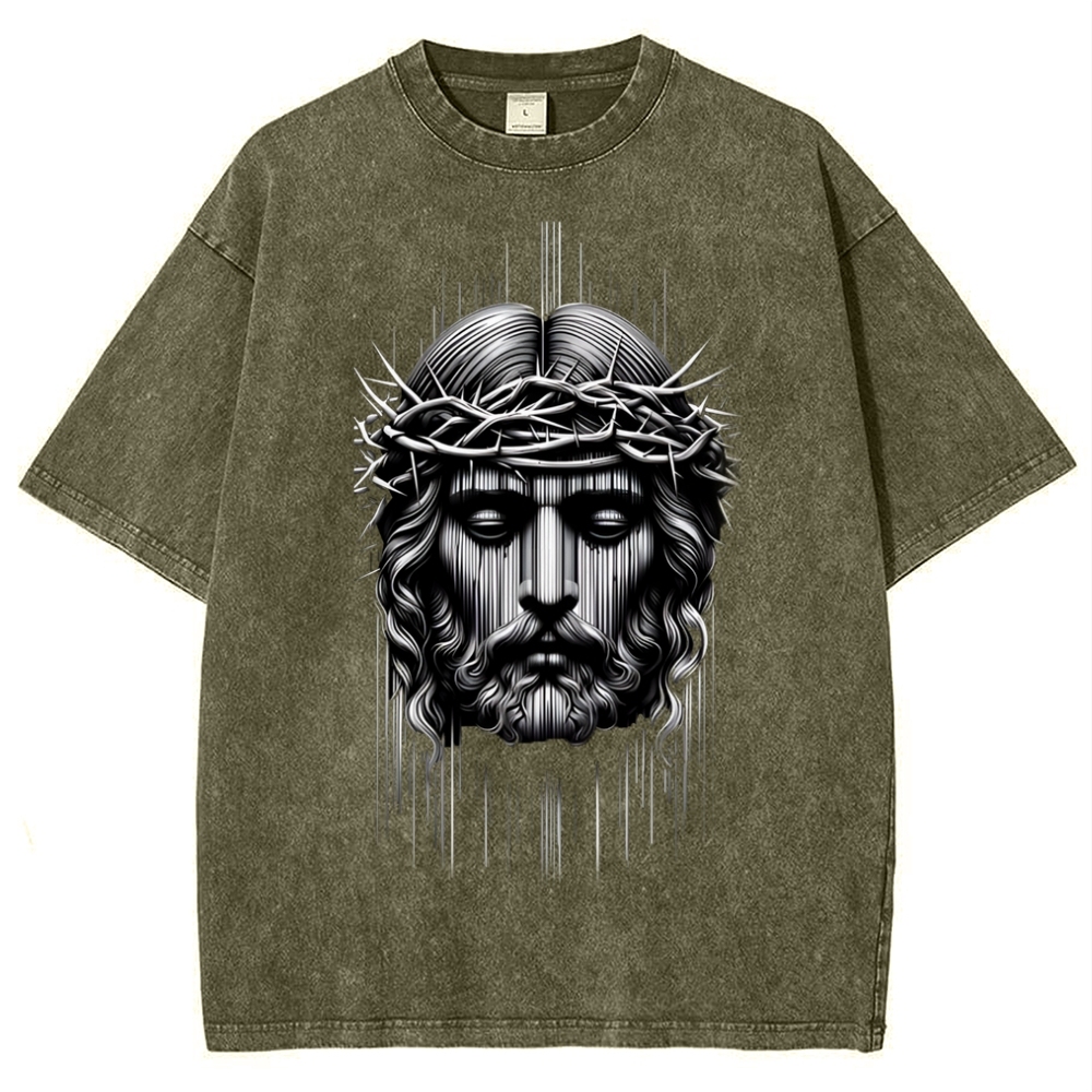 Forgiveness of sins - The Grace of Jesus Snowflake Vintage Washed T-Shirt