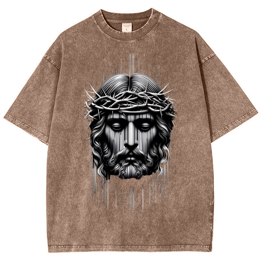 Forgiveness of sins - The Grace of Jesus Snowflake Vintage Washed T-Shirt