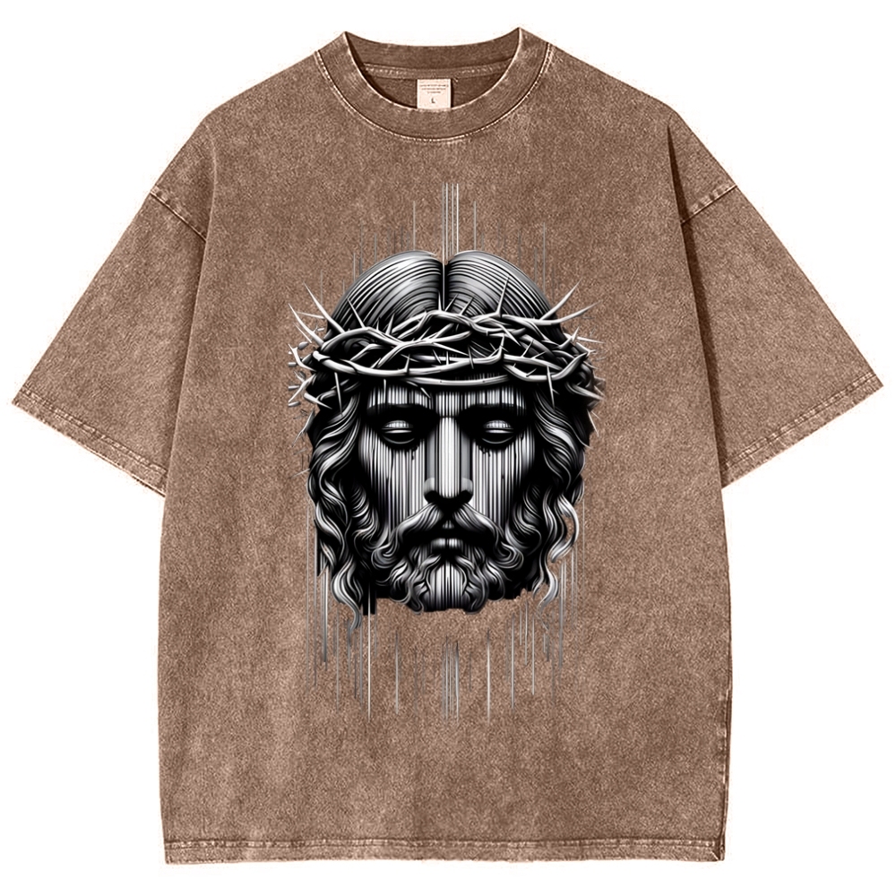 Forgiveness of sins - The Grace of Jesus Snowflake Vintage Washed T-Shirt
