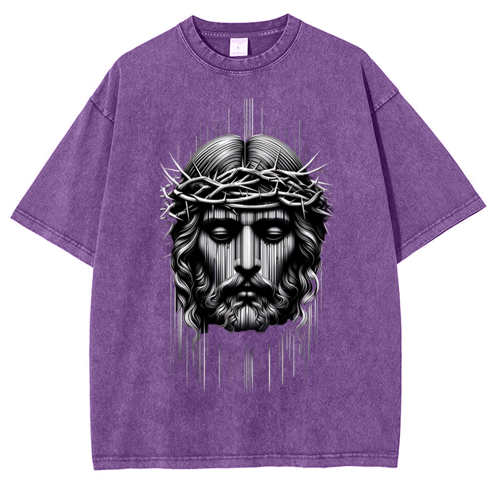 Forgiveness of sins - The Grace of Jesus Snowflake Vintage Washed T-Shirt