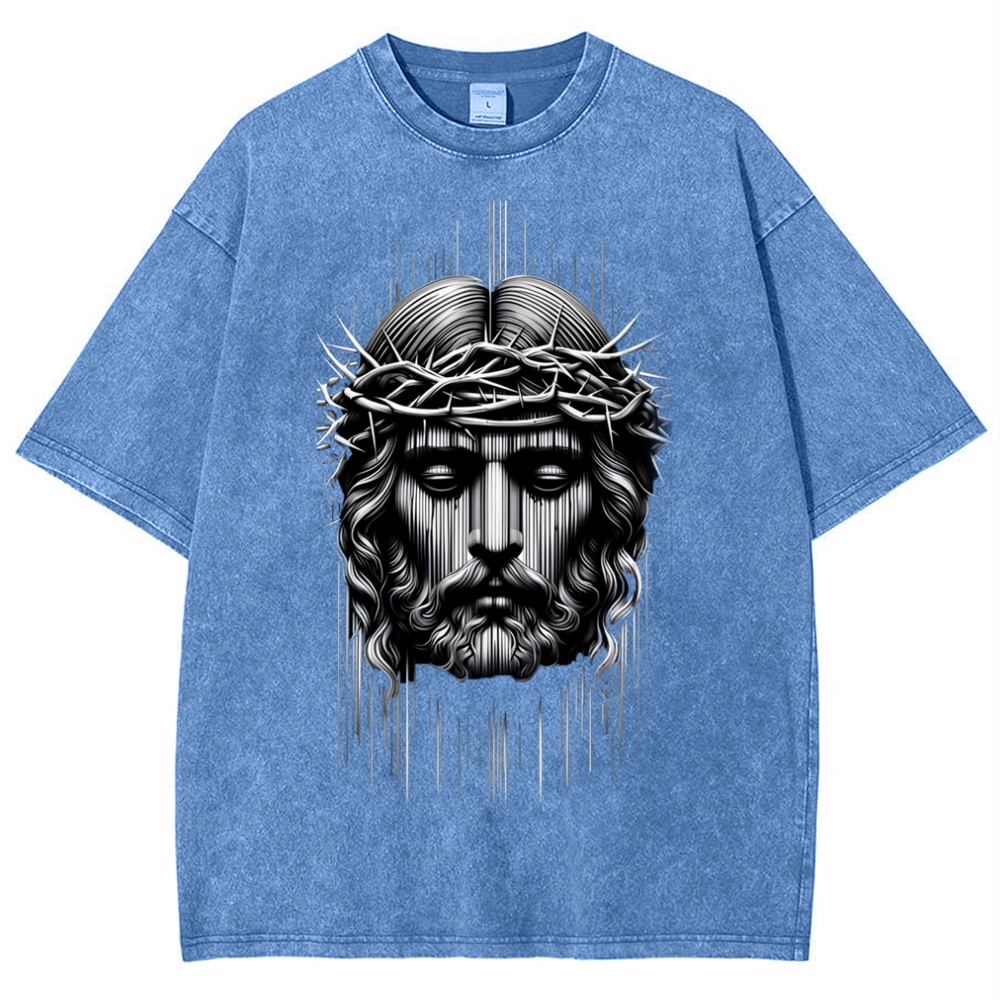 Forgiveness of sins - The Grace of Jesus Snowflake Vintage Washed T-Shirt