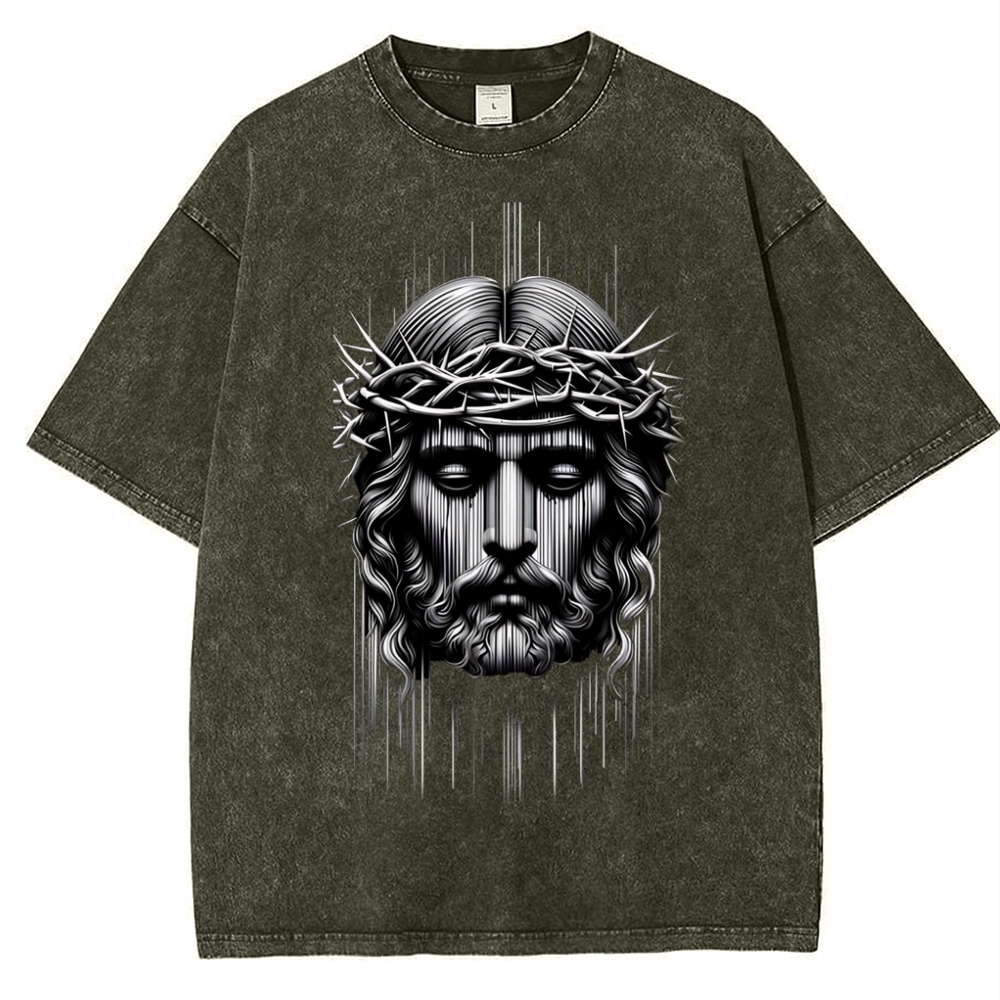 Forgiveness of sins - The Grace of Jesus Snowflake Vintage Washed T-Shirt