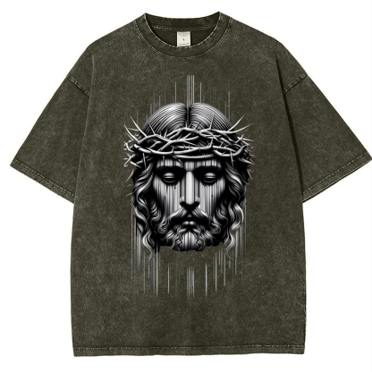 Forgiveness of sins - The Grace of Jesus Snowflake Vintage Washed T-Shirt