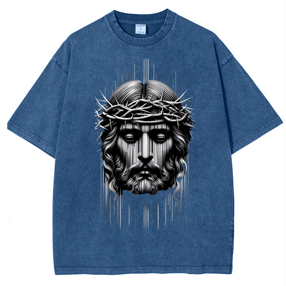 Forgiveness of sins - The Grace of Jesus Snowflake Vintage Washed T-Shirt
