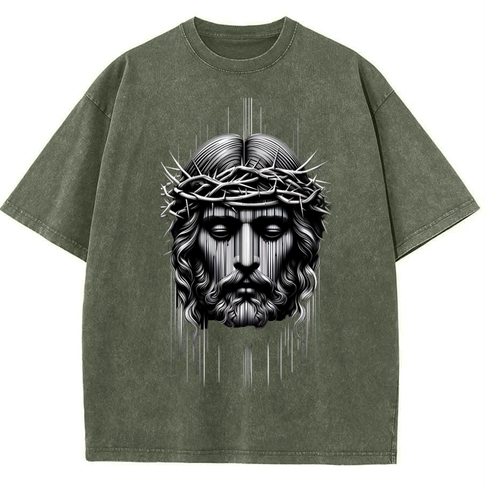 Forgiveness of sins - The Grace of Jesus Snowflake Vintage Washed T-Shirt