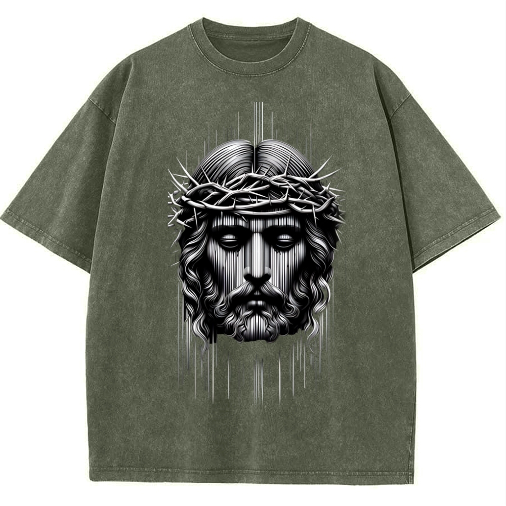 Forgiveness of sins - The Grace of Jesus Snowflake Vintage Washed T-Shirt