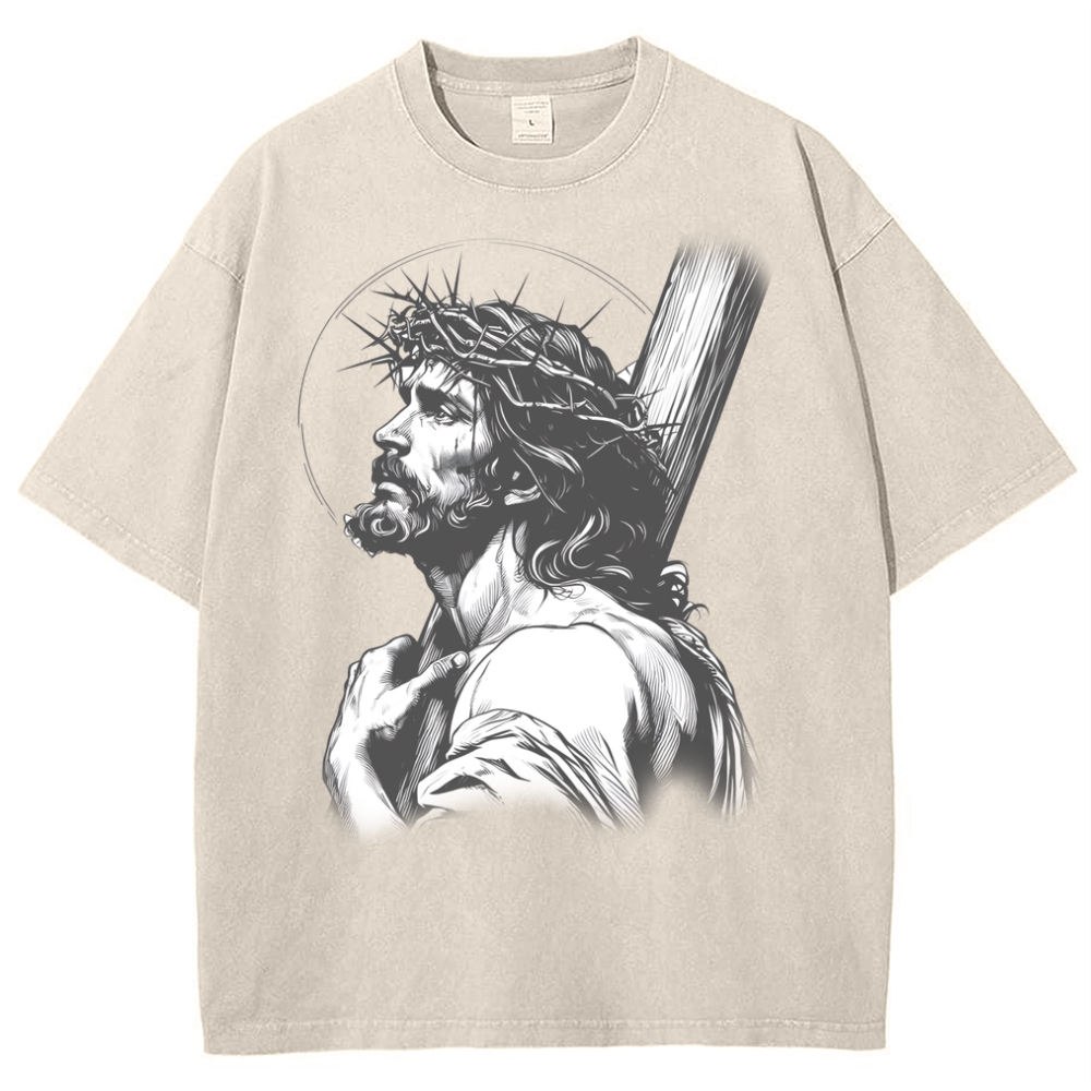 "Humility and obedience - Jesus' example Snowflake Vintage Washed T-Shirt