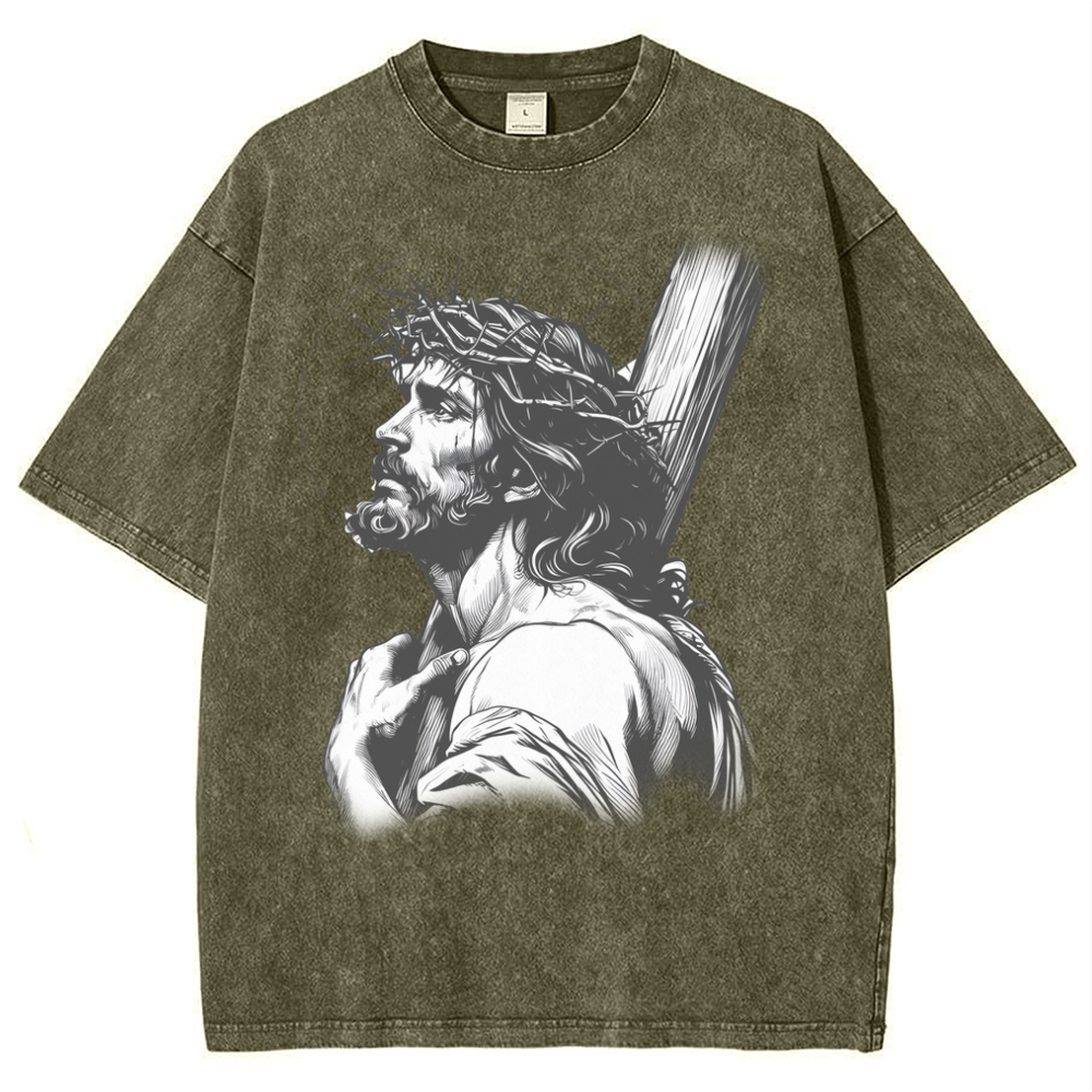 "Humility and obedience - Jesus' example Snowflake Vintage Washed T-Shirt